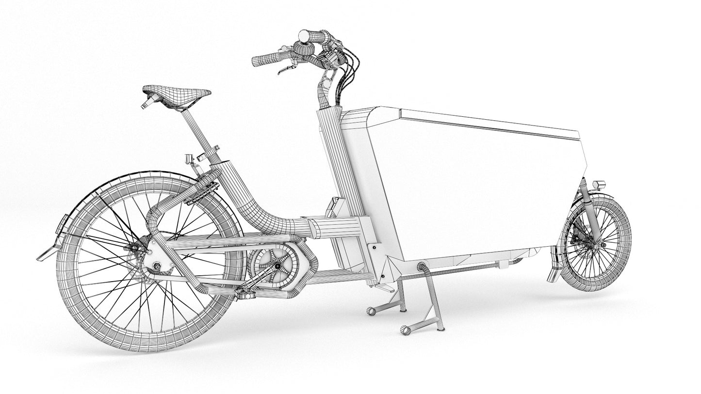 Urban Arrow Cargo White 3D model