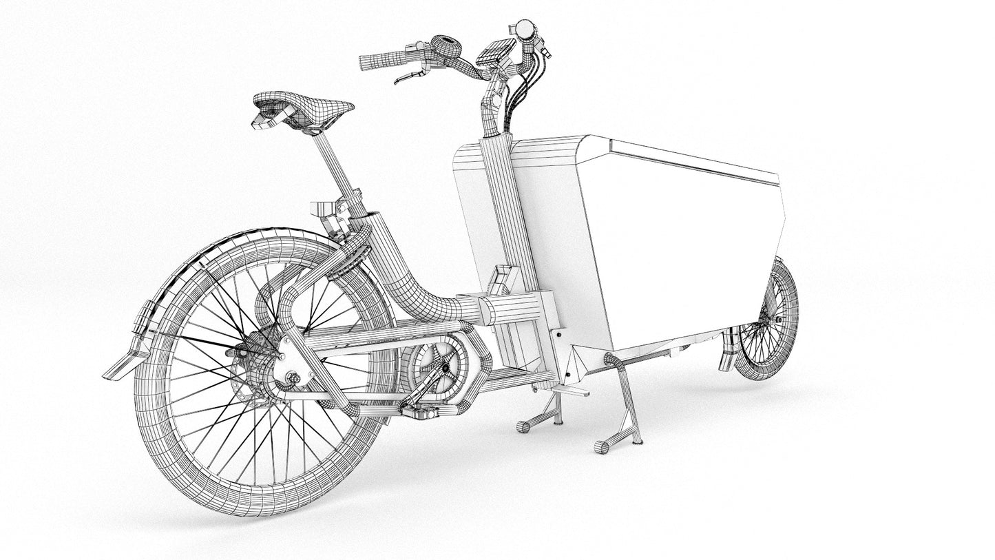 Urban arrow cargo white 3D model