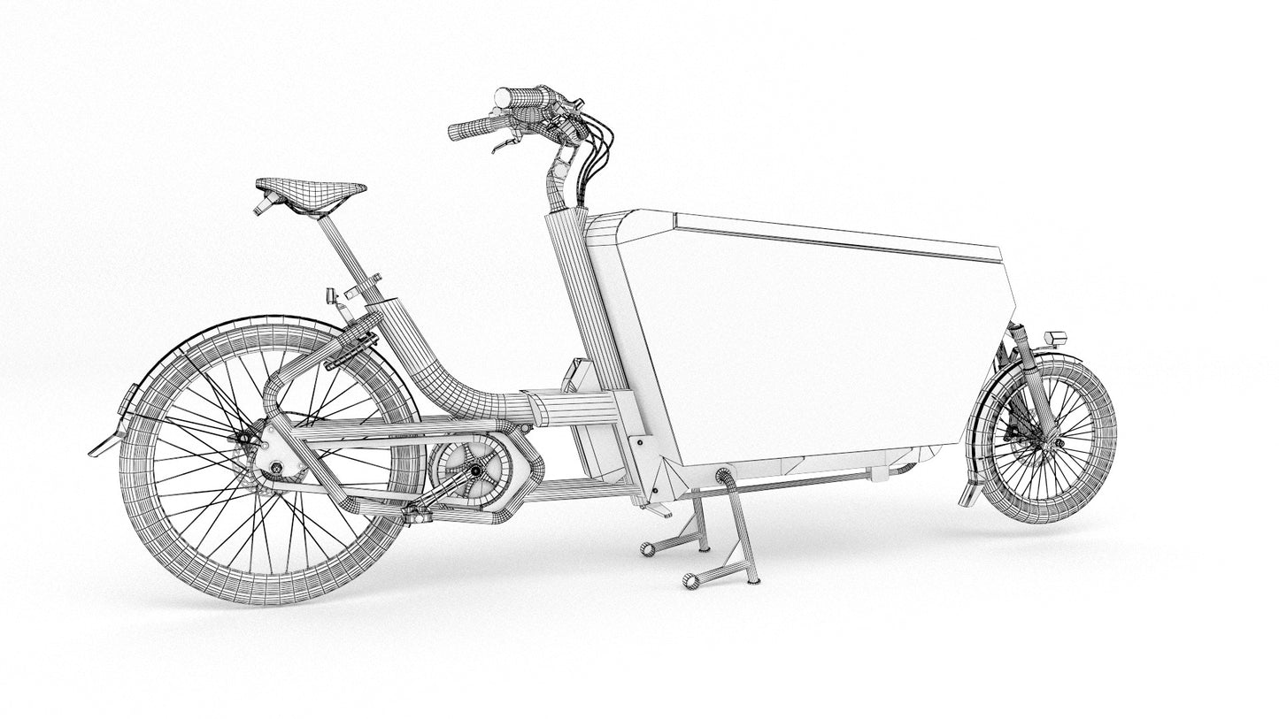 Urban arrow cargo white 3D model