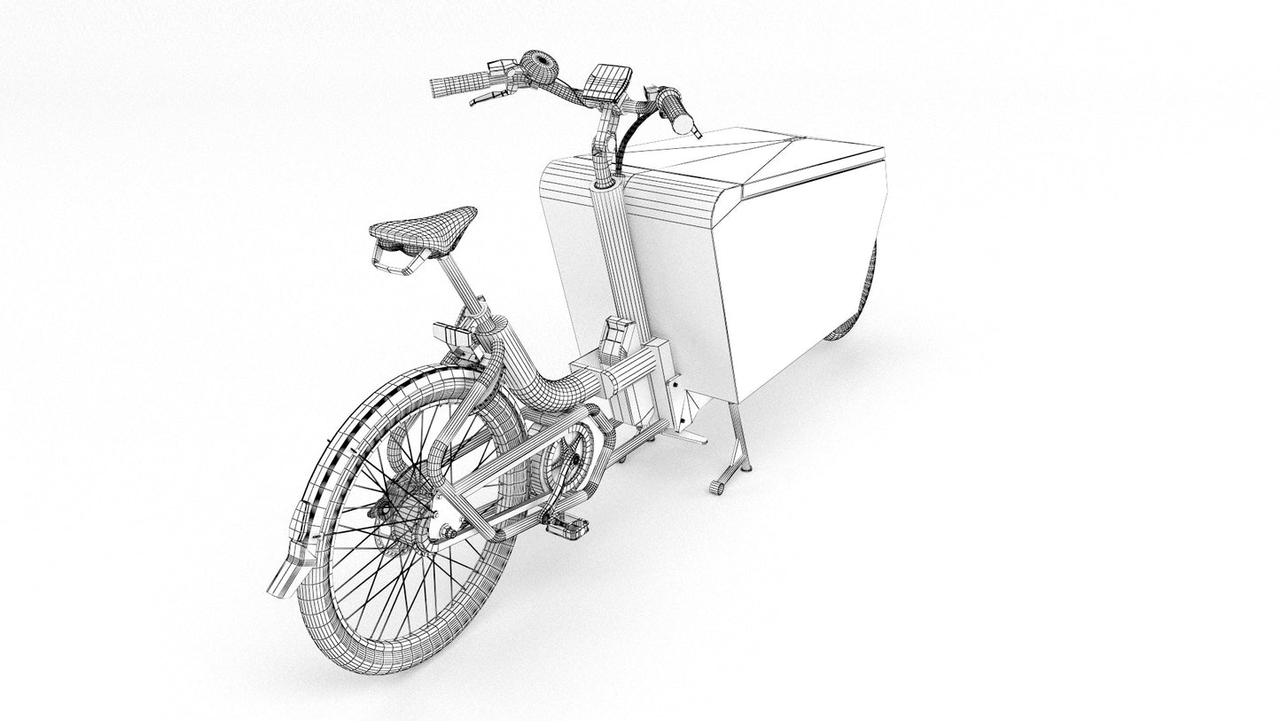Urban arrow cargo white 3D model