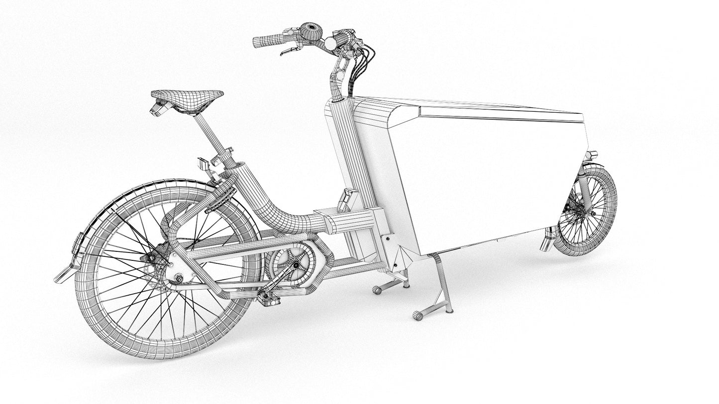 Urban arrow cargo white 3D model