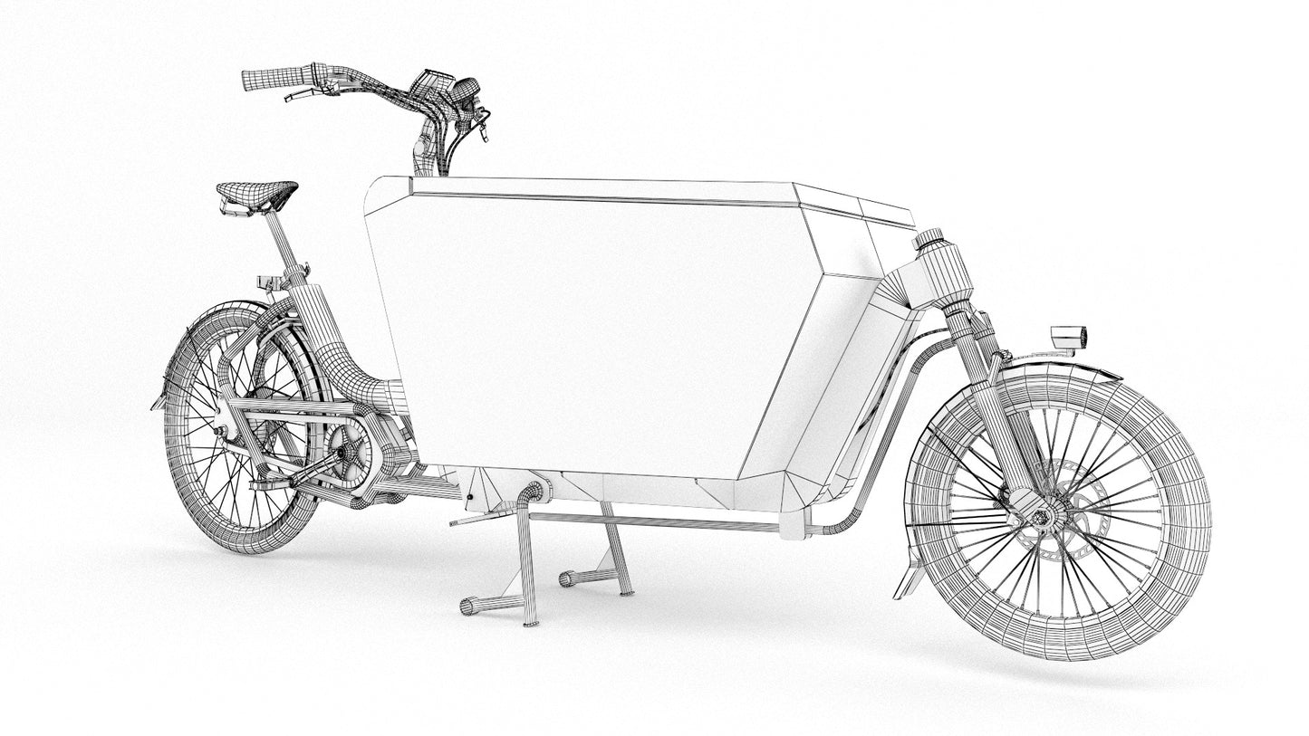 Urban arrow cargo white 3D model