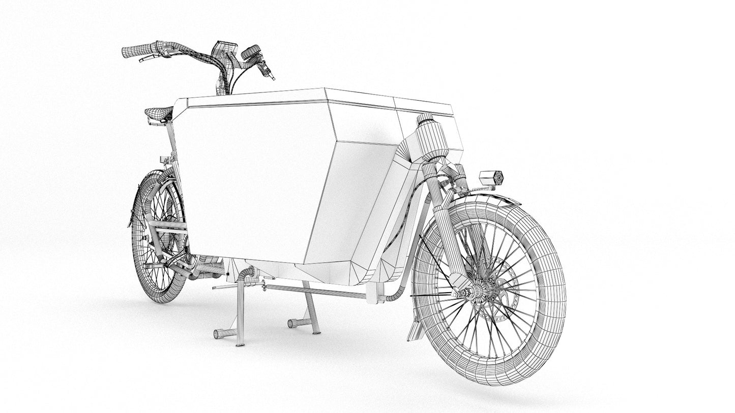 Urban arrow cargo white 3D model