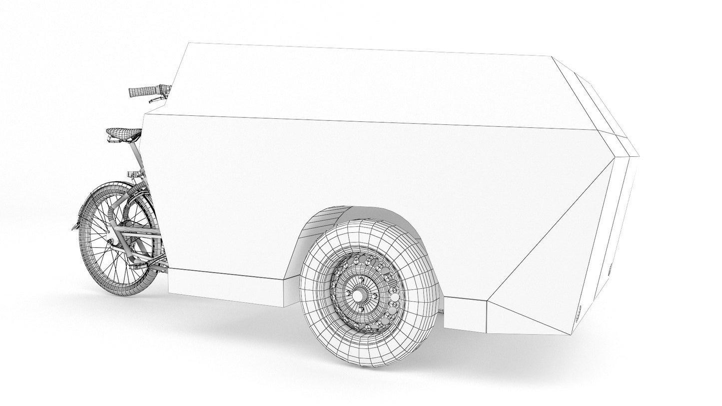 Urban arrow parcel delivery 3D model