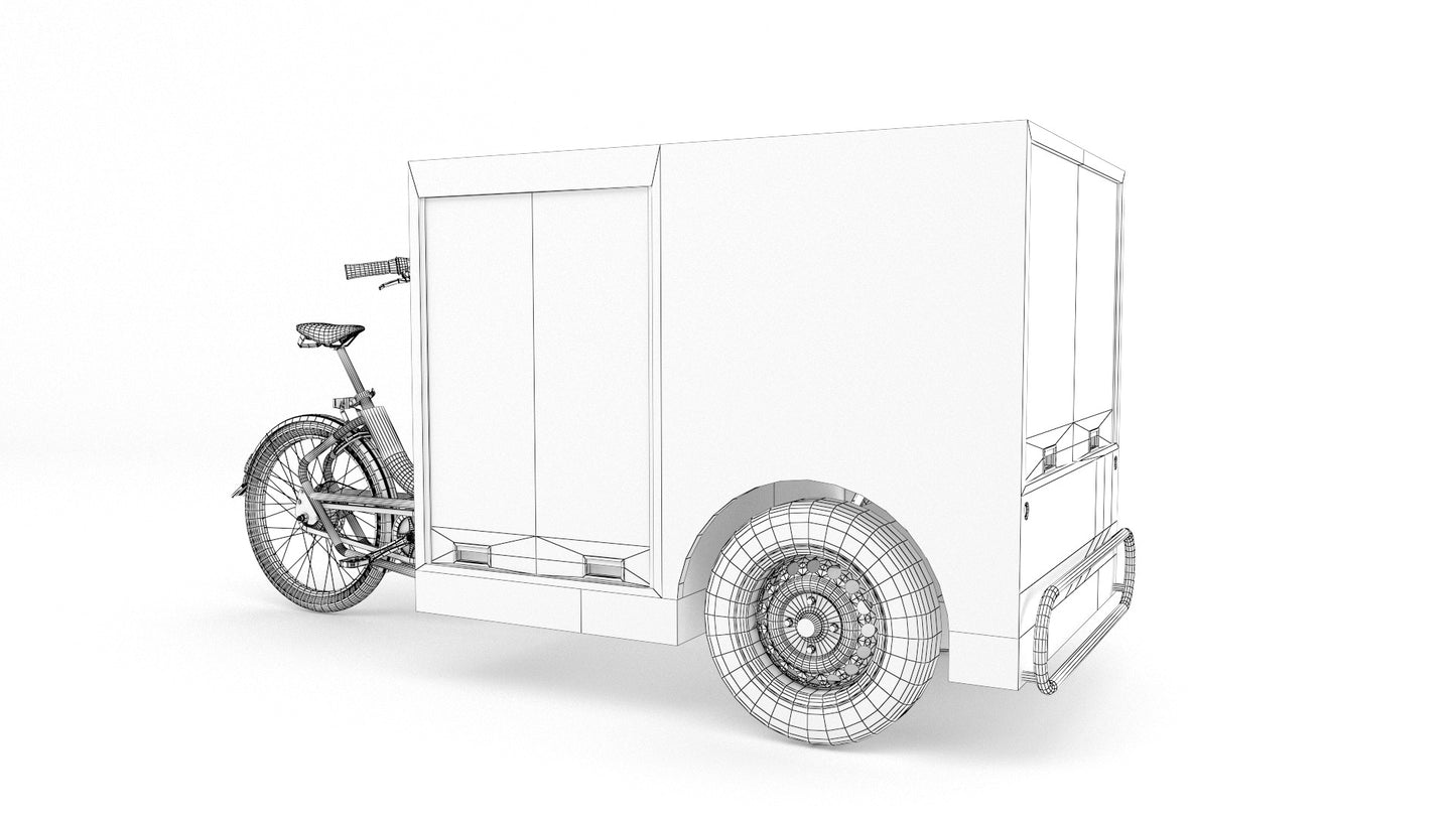 Post Nl delivery bike 3D Model