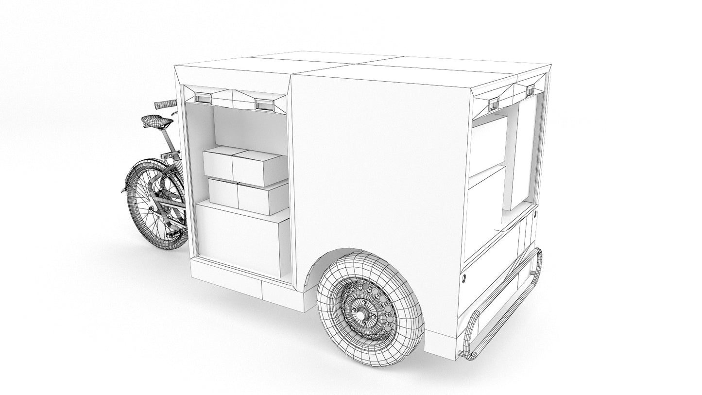 Post Nl delivery bike 3D Model