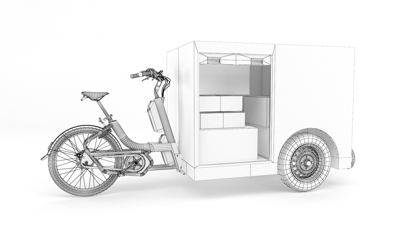 Post Nl delivery bike 3D Model