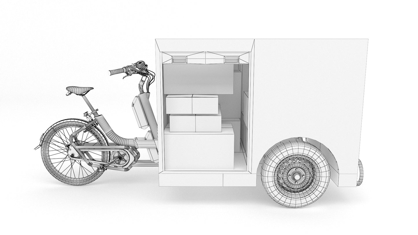 Post Nl delivery bike 3D Model