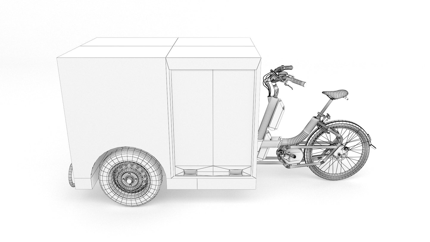 Post Nl delivery bike 3D Model