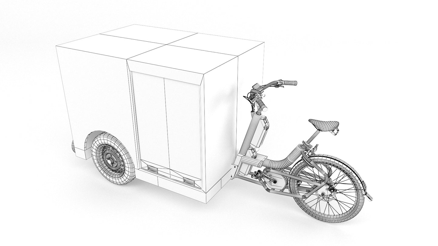 Post Nl delivery bike 3D Model