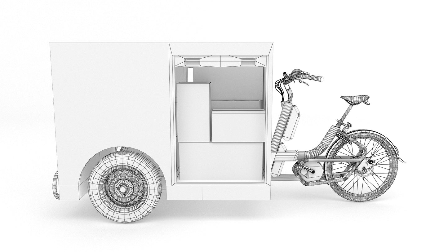 Post Nl delivery bike 3D Model