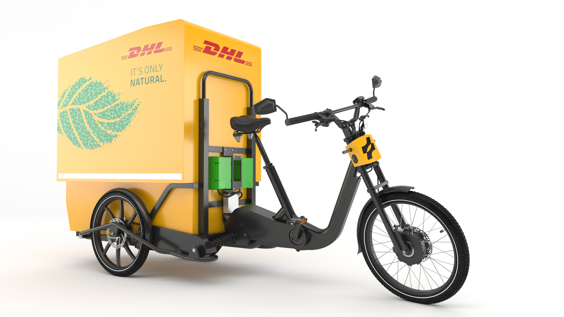 DHL Delivery bicycle 3D model – patrickgoud - Main Image