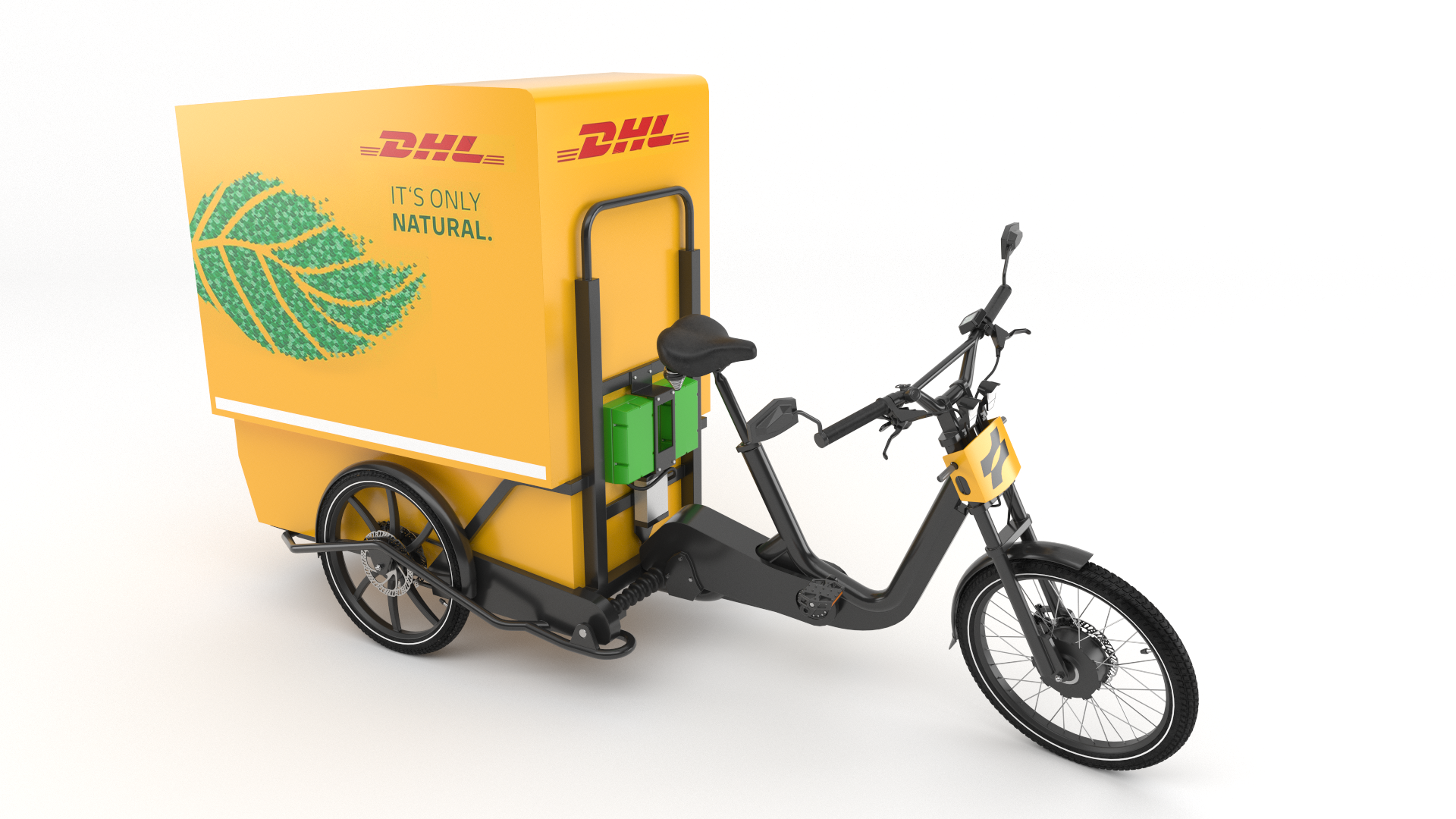 DHL Delivery bicycle 3D model - Main Image
