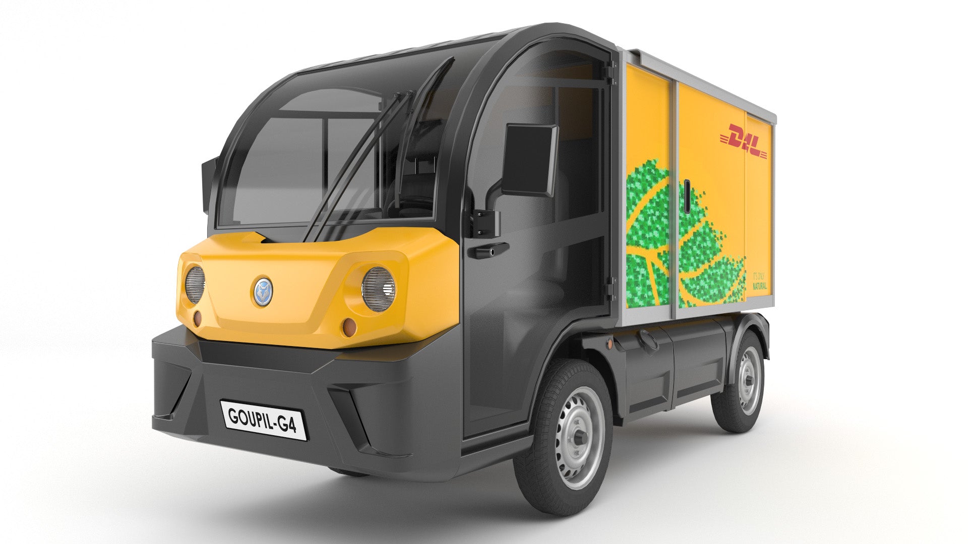 DHL electric delivery car 3D model