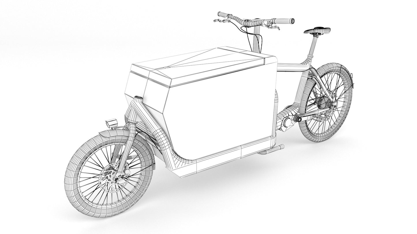 DHL-Delivery-bike-3D-model