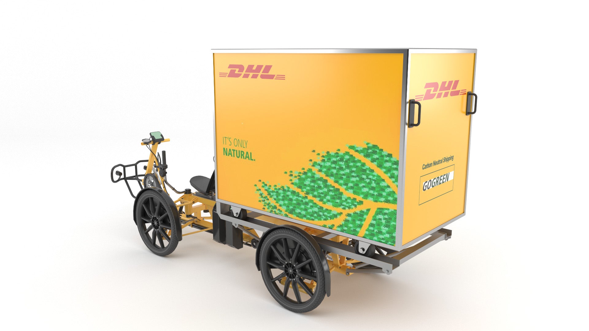 DHL parcel delivery bike 3D model