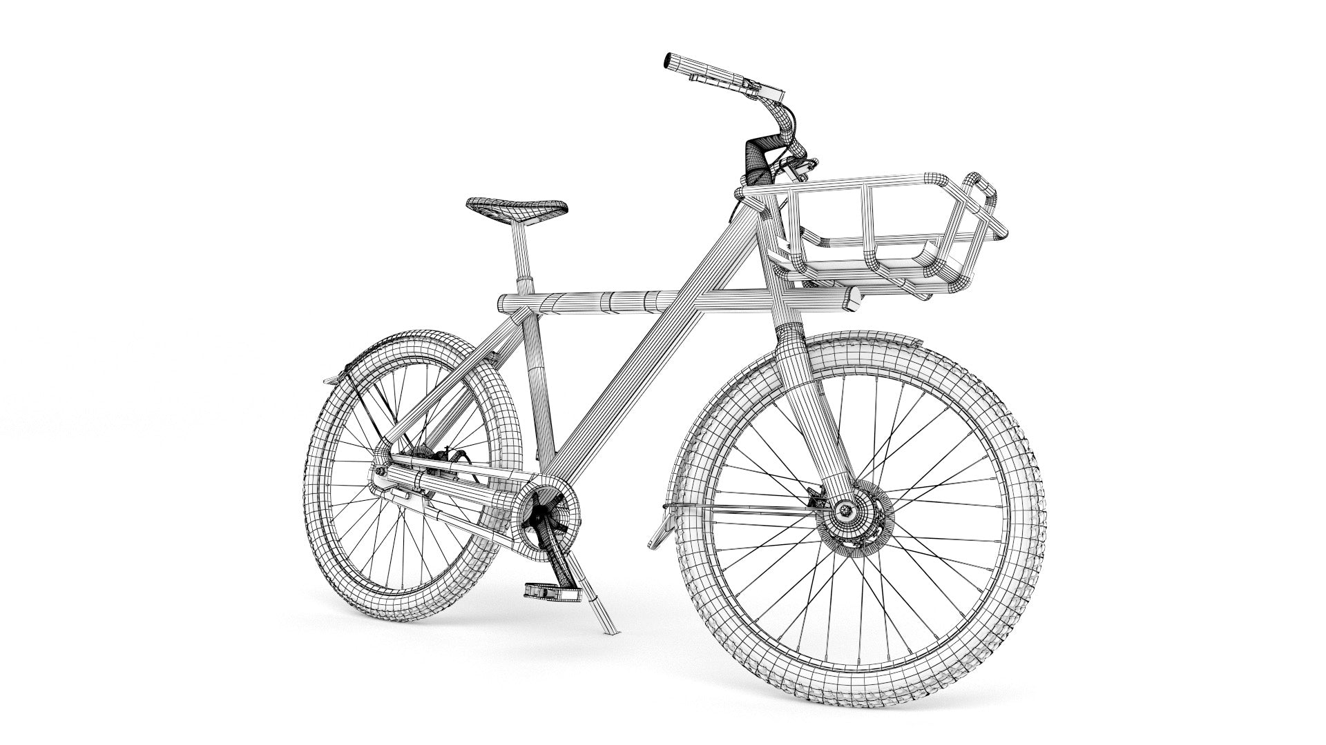 VanMoof X3 Wireframe 3D model