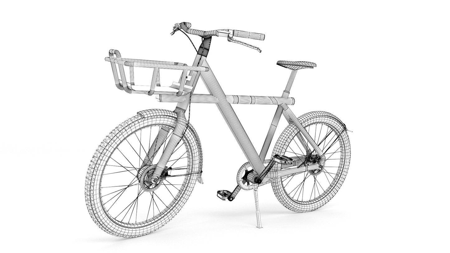 VanMoof X3 Wireframe 3D model