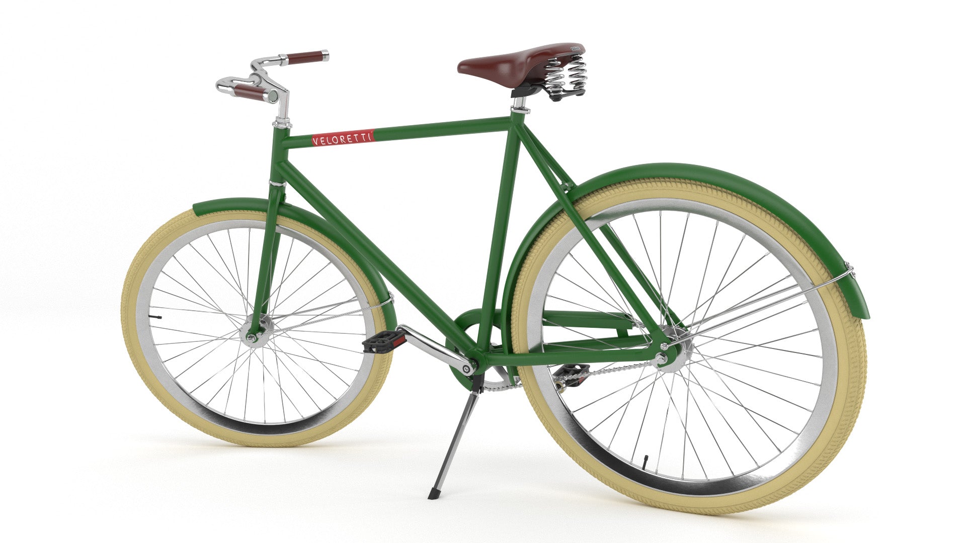 Veloretti Cafe Racer Green bicycle 3D model