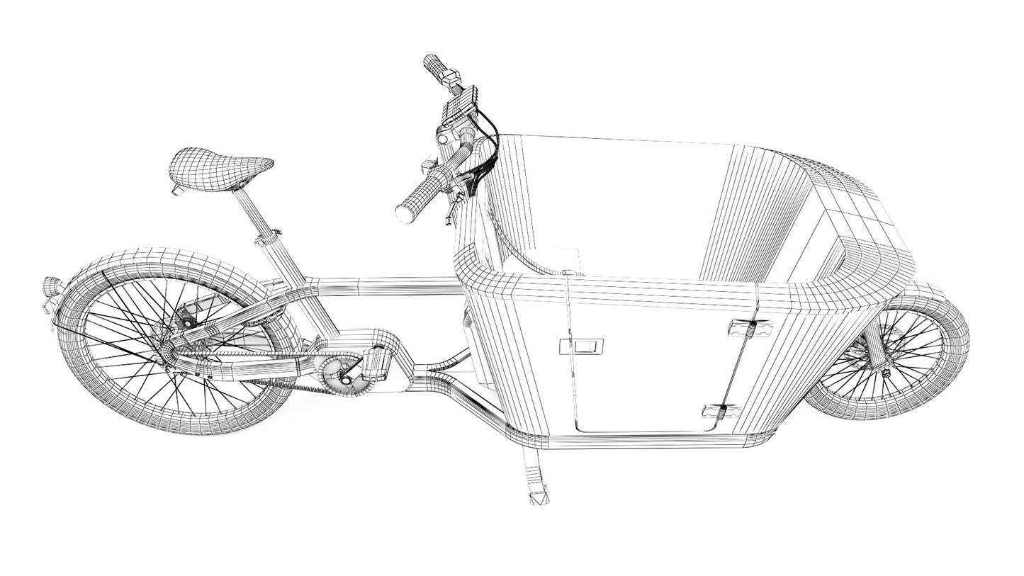 Carqon Electric cargo bike 3D model