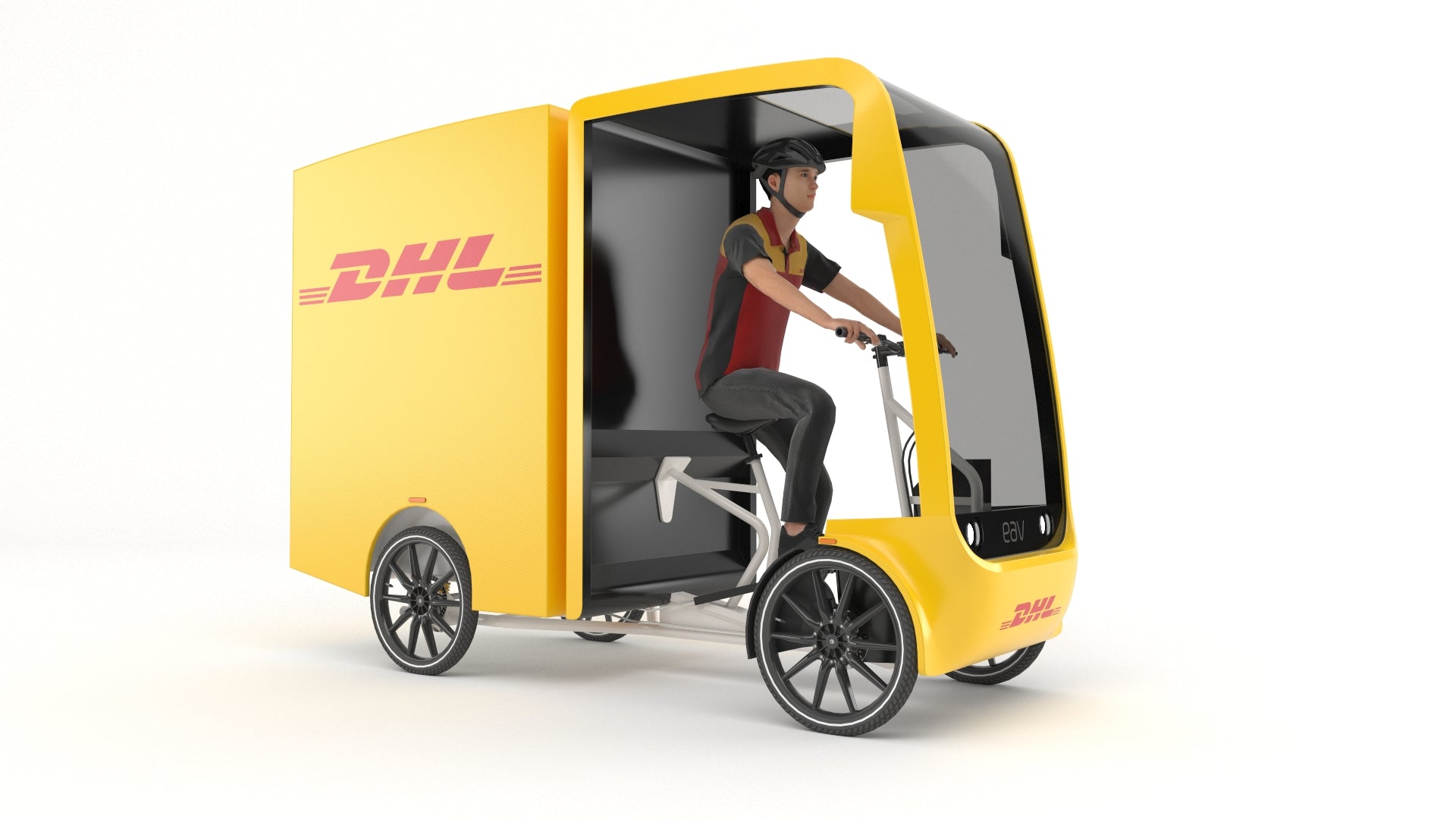 DHL Delivery man in e-bike