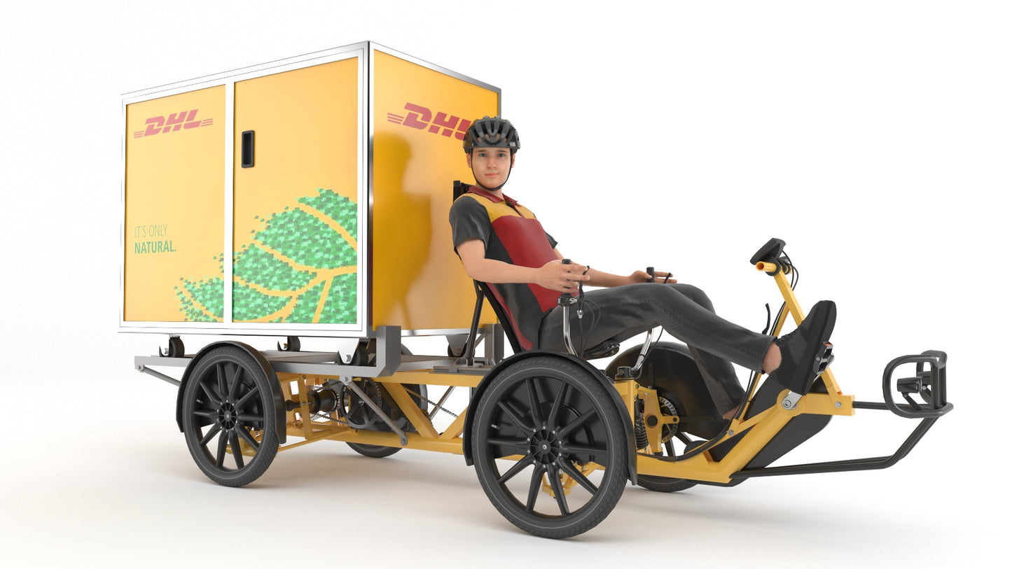 DHL Delivery man with e-bike
