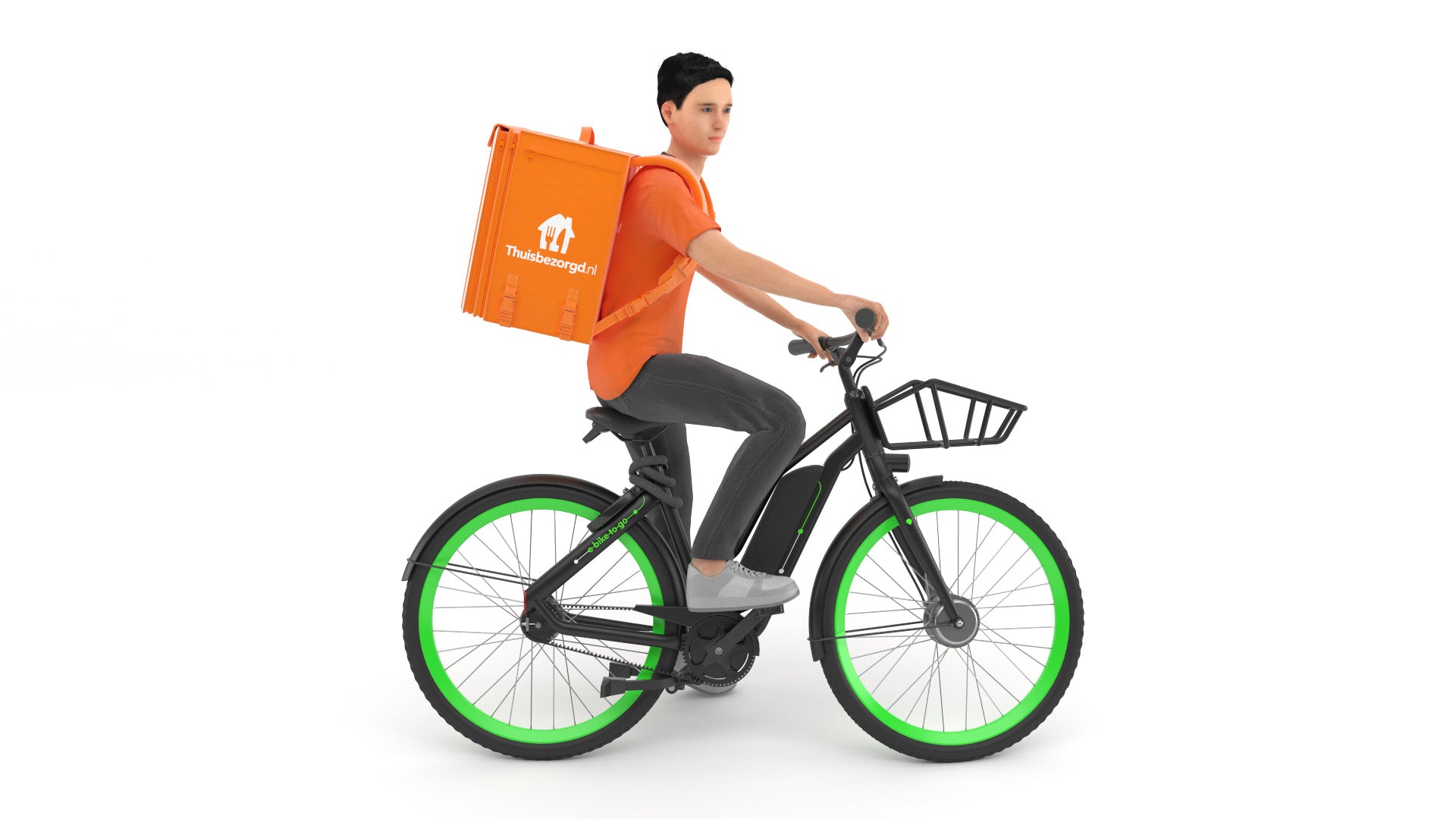 Delivery Biker 3D