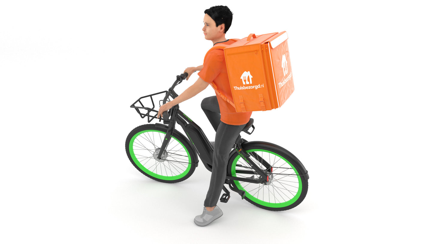 Food delivery biker