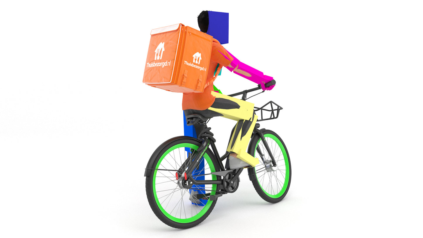 Food delivery biker