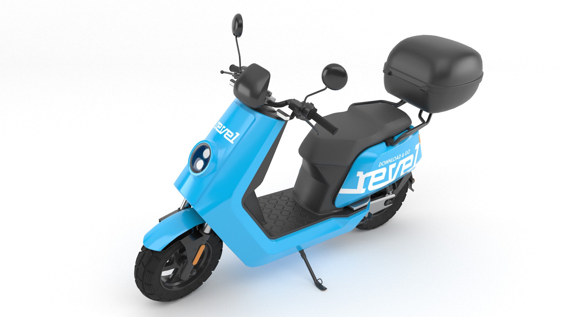revel rideshare scooter 3d model